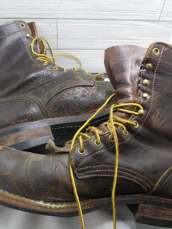 Drew\'s Boots Steel Toe Lace Up Work Boots Size 13